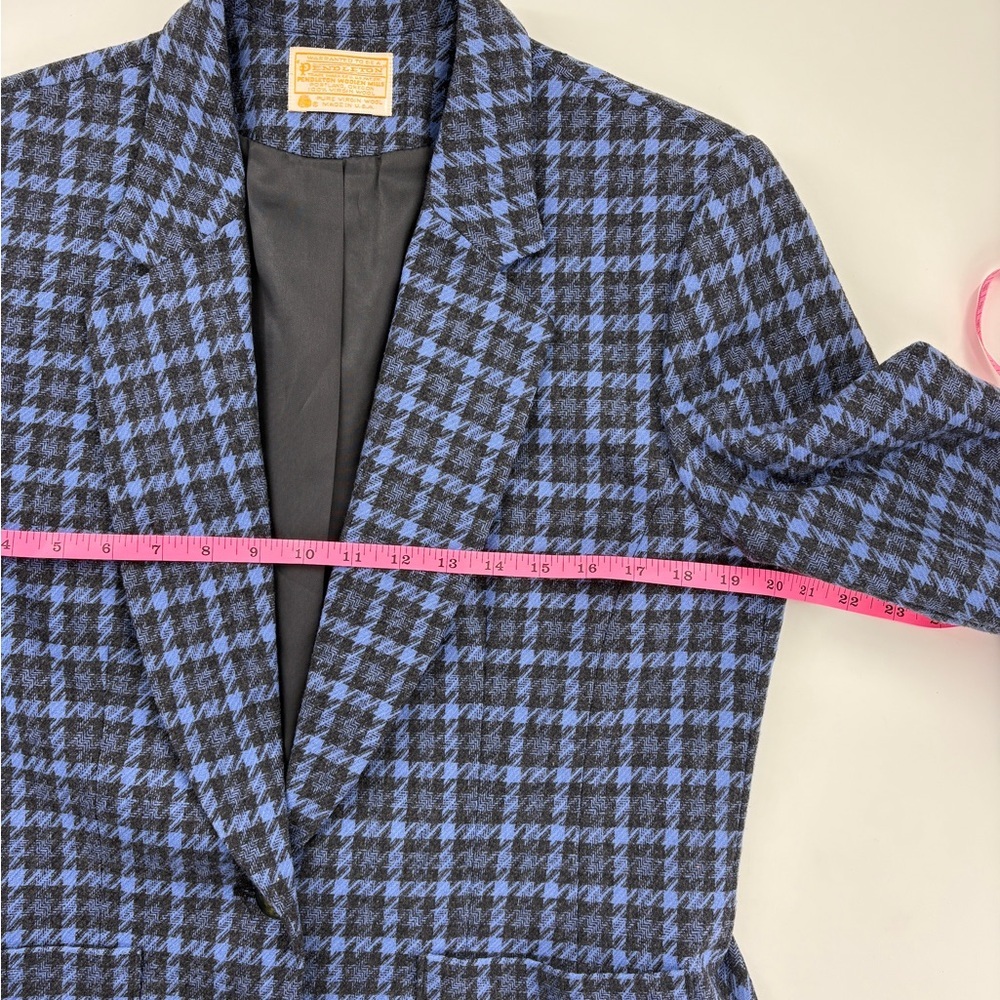 Pendleton Navy and Black Plaid Blazer - Picture 4 of 8